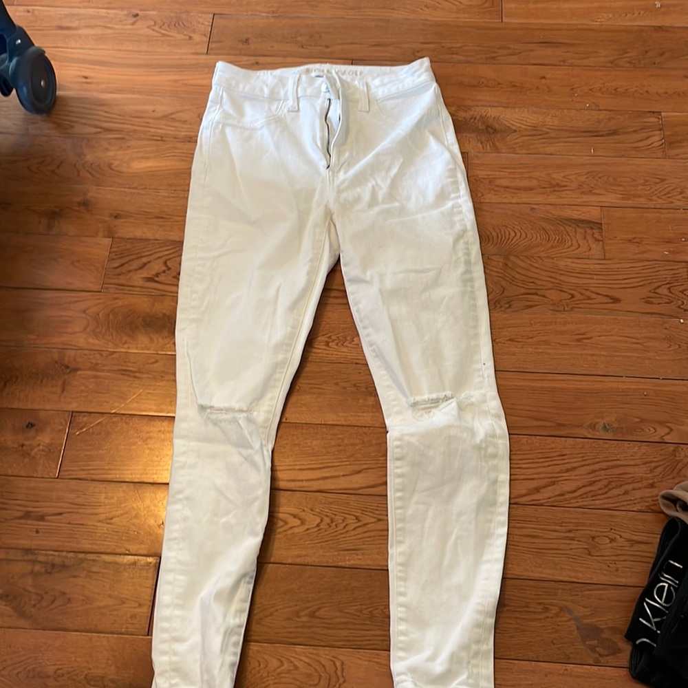 White American eagle jean